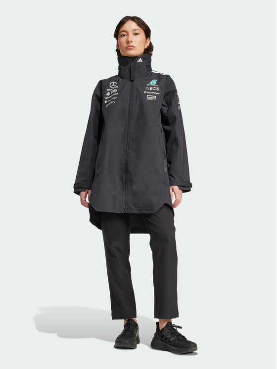adidas adidas Kurtka anorak MERCEDES - AMG PETRONAS FORMULA ONE TEAM MYSHELTER Czarny Regular Fit