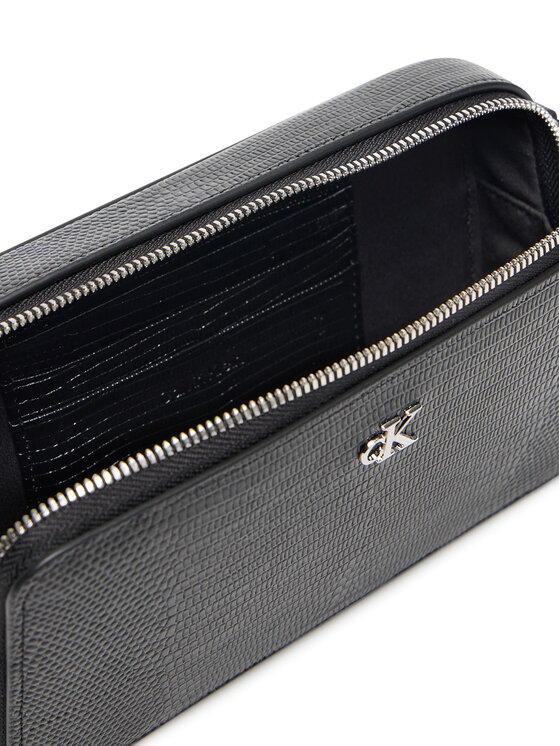 Calvin Klein Calvin Klein Τσάντα Lizard Embossed Lthr Mini Wallet LV04F1071G Μαύρο