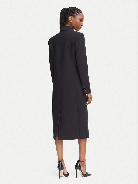 Elisabetta Franchi Elisabetta Franchi Демісезонний плащ CP-008-66E2-V900 Чорний Regular Fit