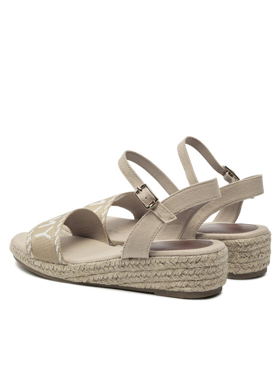Tommy Hilfiger Tommy Hilfiger Espadryle Rope Wedge Sandal T3A7-33287-0890 S Beżowy