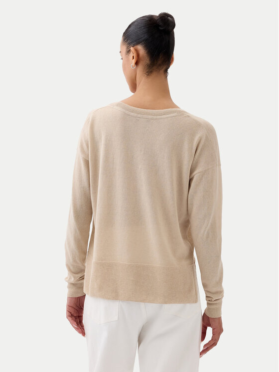 Gap Gap Sweter 854769-02 Beżowy Relaxed Fit