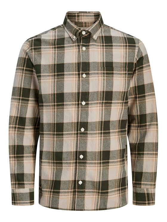 Jack & Jones Jack & Jones Koszula Blubrook 12282354 Beżowy Regular Fit
