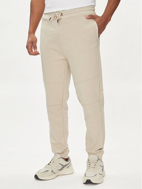 BOSS Boss Spodnji del trenirke Se_brid 50513379 Bež Regular Fit