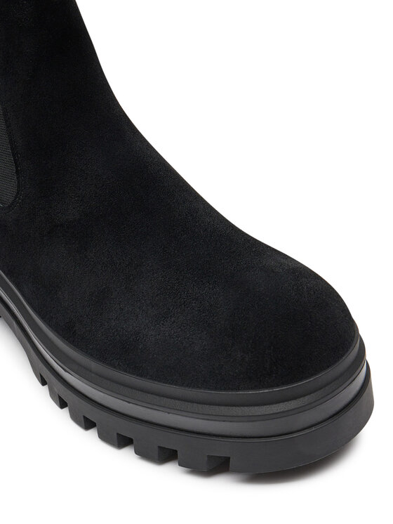 Calvin Klein Jeans Calvin Klein Jeans Kotníková obuv s elastickým prvkem Lugged Chelsea Boot Hr Su YM0YM01067 Černá