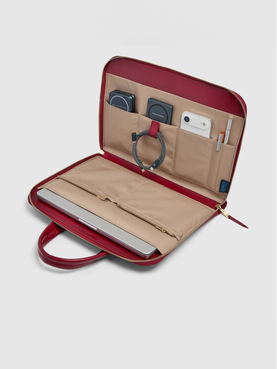 Piquadro Piquadro Torba na laptopa 12764 Czerwony