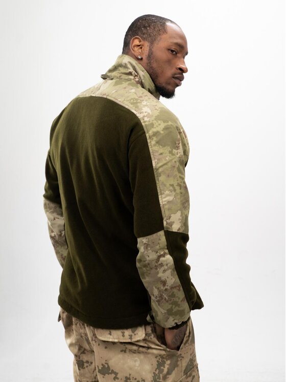 Jigga Wear Jigga Wear Kurtka wielofunkcyjna Kurtka Męska Taktyczna, Militarna, Wojskowa Zielone Camo Jigga Wear XL Zielony Regular Fit