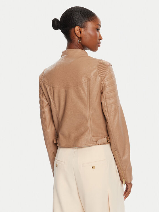 Guess Guess Giacca in similpelle W5YL1 9WHDS0 Beige Regular Fit