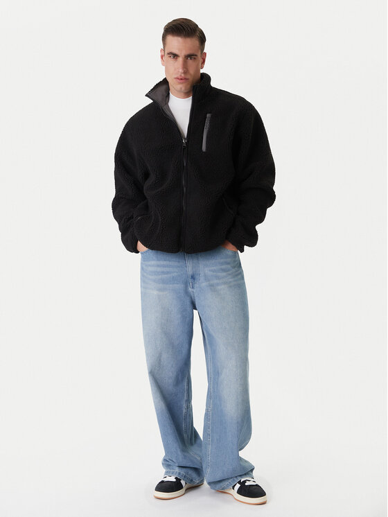 PROSTO. PROSTO. Kurtka przejściowa Reverse Jacket Sherpa KL252MOUT2102 Czarny Regular Fit