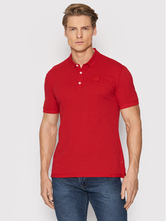 Napapijri Napapijri Polo marškinėliai Erzin N0YIFY Raudona Regular Fit