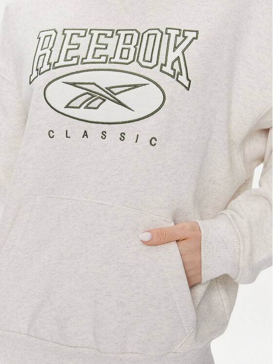 Reebok Reebok Džemperis Classics Big Logo IL4634 Écru Relaxed Fit