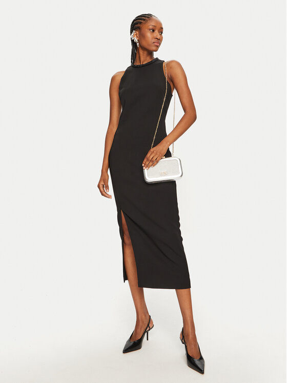 PINKO PINKO Abito da cocktail Honfleur 104093 A23V Nero Slim Fit