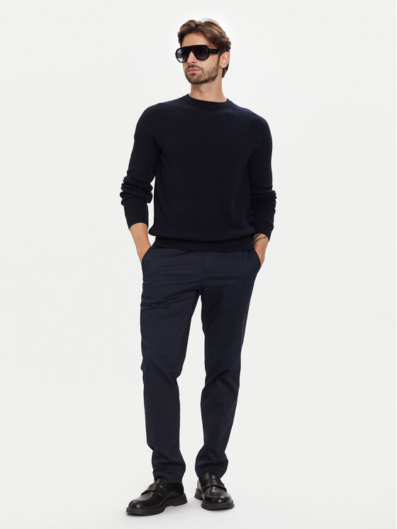 Bugatti Bugatti Πουλόβερ 7400 65563B Σκούρο μπλε Regular Fit