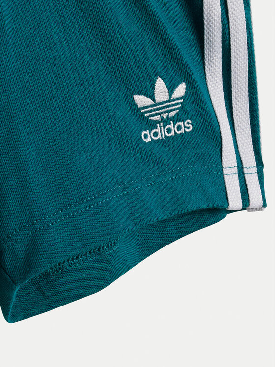 adidas adidas Komplet t-shirt i spodenki JE0524 Turkusowy Regular Fit