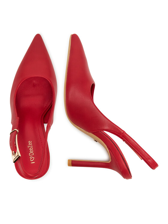 DeeZee DeeZee Pantofi cu toc subțire 6-705-8 Roșu