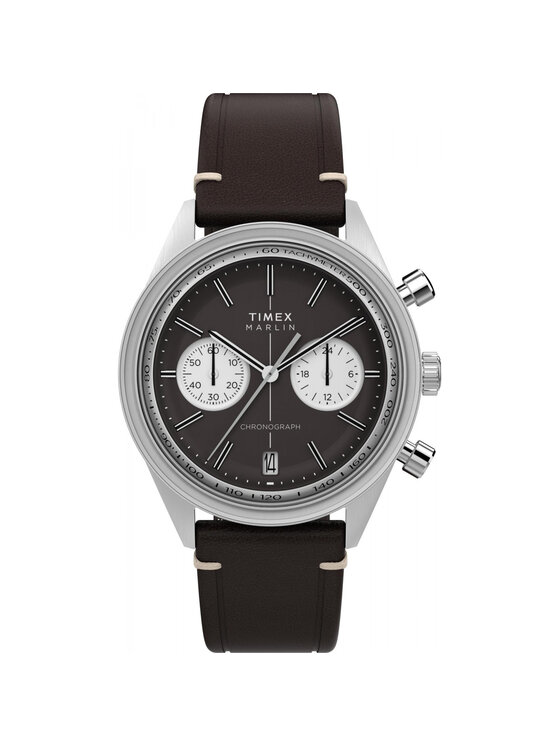Timex Timex Zegarek TW2Y24700 Brązowy