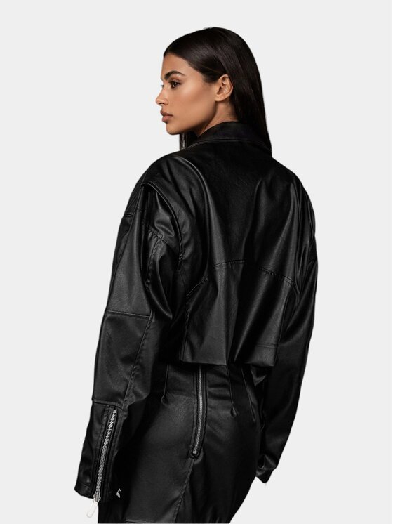 MADE BY SOCIETY MADE BY SOCIETY Kurtka anorak CORE FRAGMENT Jacket - J27224 Czarny Basic Fit