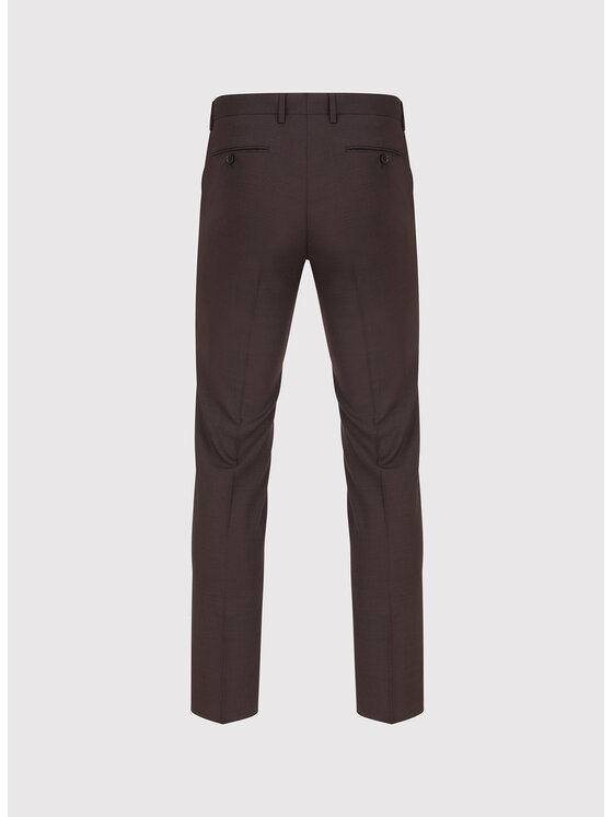 Pako Lorente Pako Lorente Spodnie garniturowe P26SF-6G-013 Brązowy Slim Fit