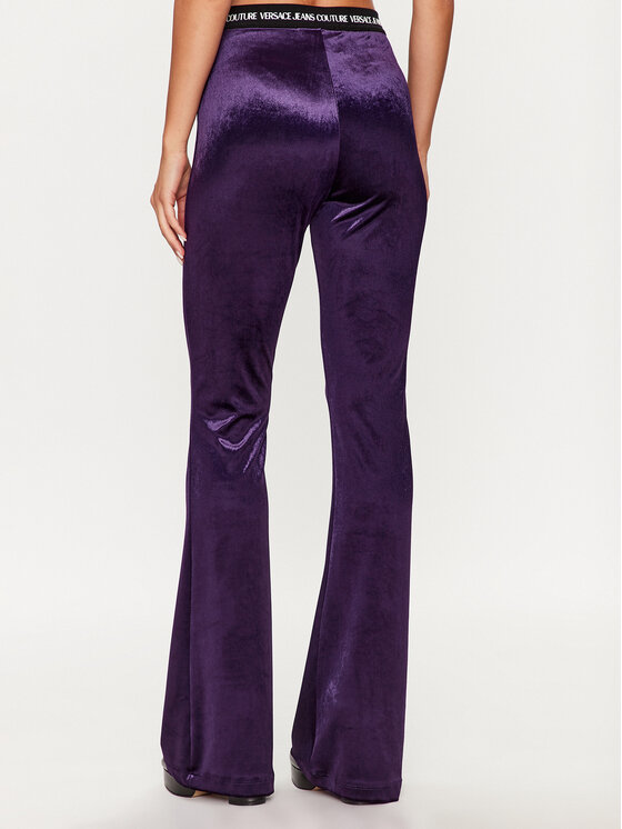 Versace Jeans Couture Versace Jeans Couture Hlače 75HAC1A7 Ljubičasta Flared Leg