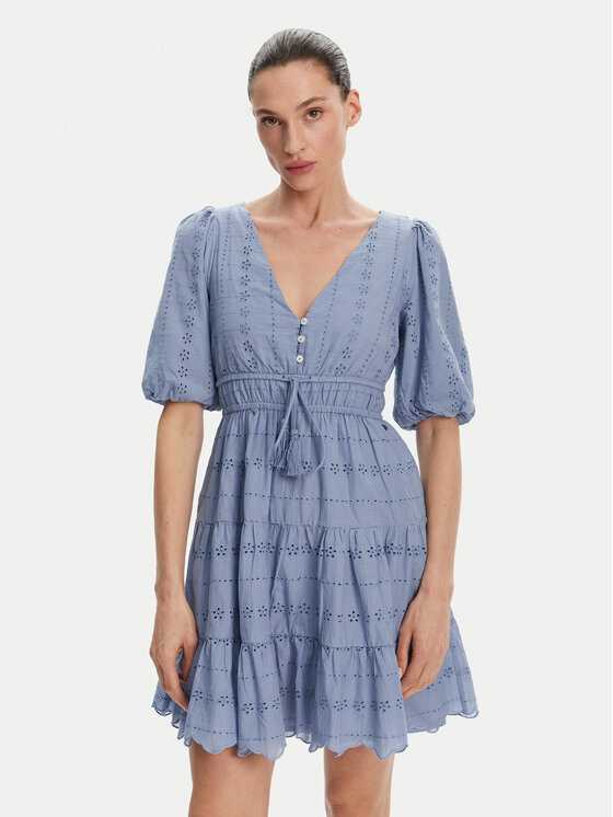 Pepe Jeans Letné šaty Day PL953694 Modrá Regular Fit