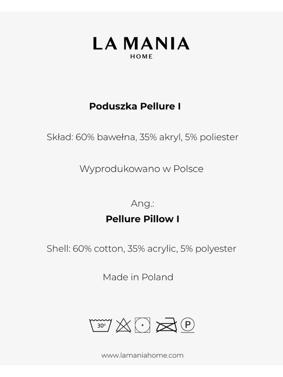 La Mania La Mania Poduszka dekoracyjna Pellure I 55x55 Beżowy