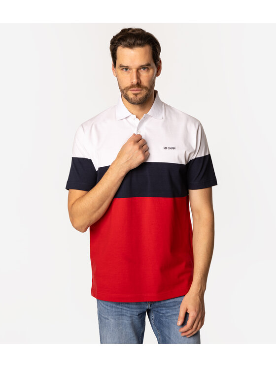 Lee Cooper Lee Cooper Polo TRITON 5007 Czerwony Regular Fit