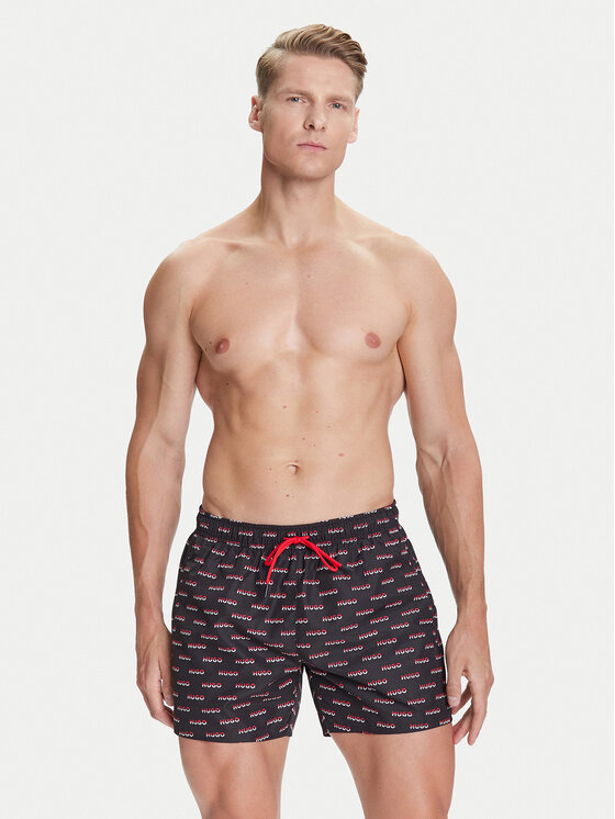 HUGO HUGO Szorty kąpielowe Dody 50545401 Czarny Regular Fit