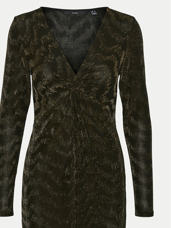 Vero Moda Vero Moda Sukienka koktajlowa Lucy 10316745 Brązowy Slim Fit