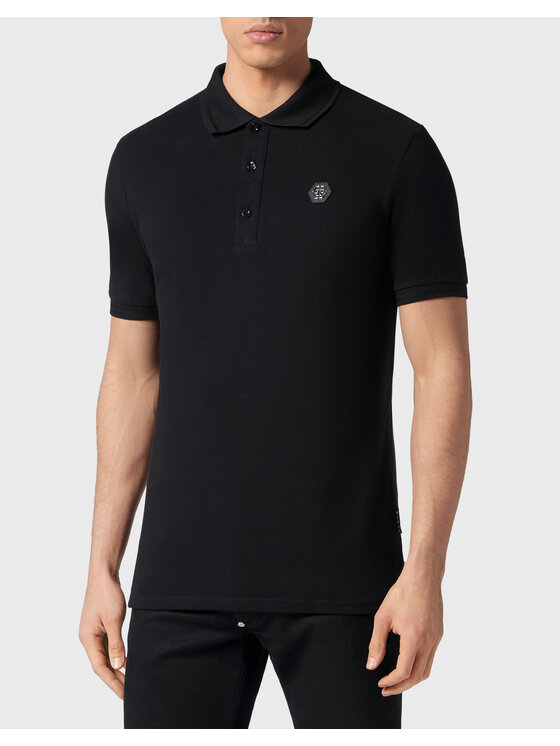 PHILIPP PLEIN PHILIPP PLEIN Polo 1727 Czarny Slim Fit