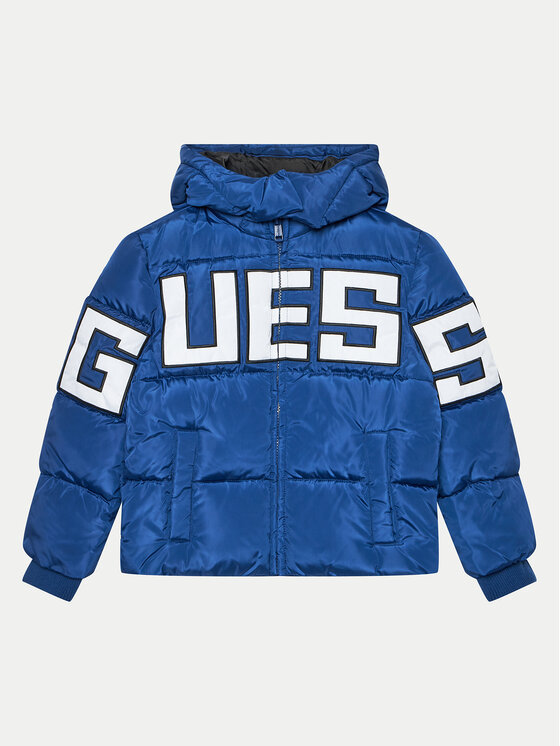 Guess Dūnu jaka L4BL04 WB240 Tumši zils Regular Fit