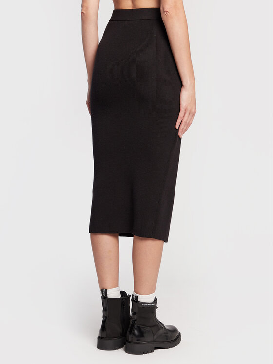 Gonna a matita K20K204849 Nero Slim Fit