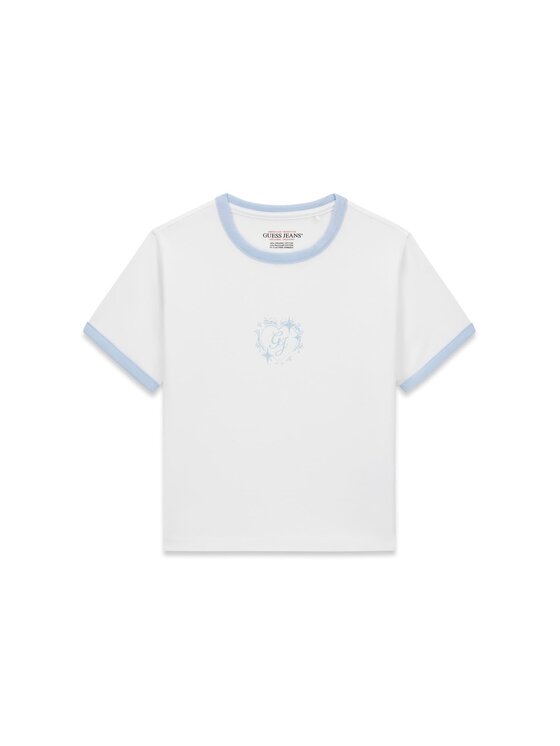 Guess Jeans Guess Jeans T-Shirt W6RI16 J1314 Λευκό Regular Fit