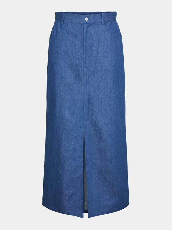 Pieces Pieces Φούστα τζιν 17150001 Μπλε Regular Fit