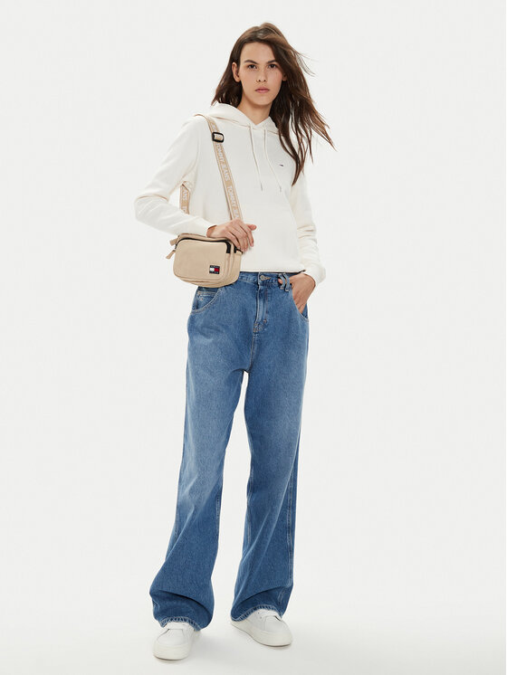 Tommy Jeans Tommy Jeans Суитшърт Flag DW0DW19727 Екрю Regular Fit