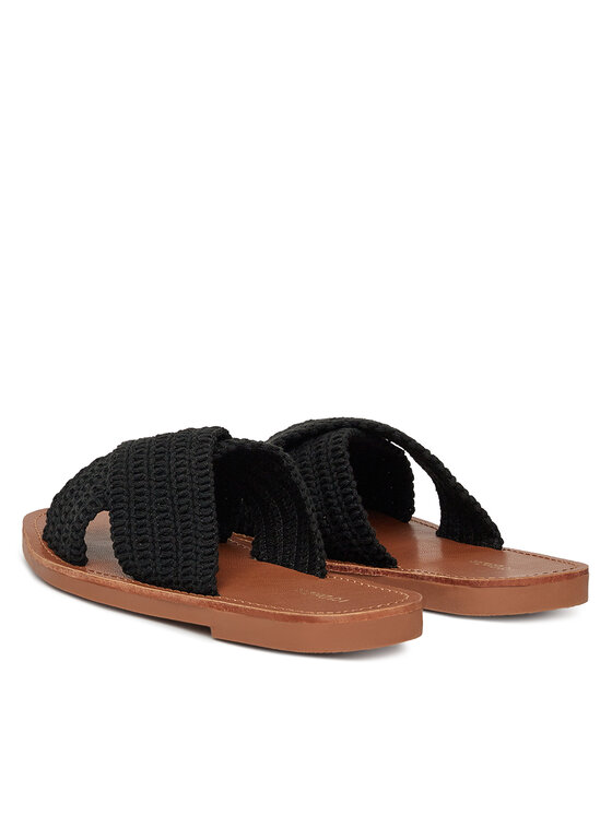 DeeZee DeeZee Klapki E4736-1 Czarny