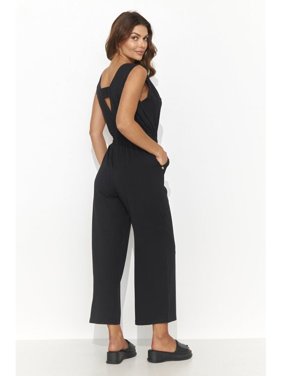 Makadamia Makadamia Kombinezon NU465 Czarny Regular Fit