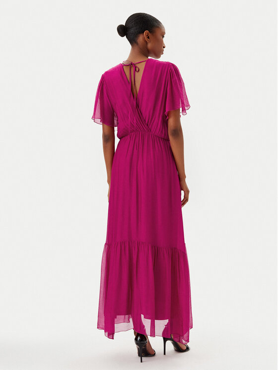 Haveone Haveone Poletna obleka AFF-N006 Roza Loose Fit