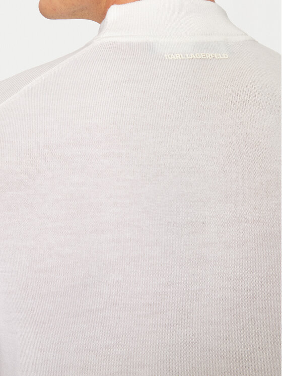 KARL LAGERFELD KARL LAGERFELD Rollkragenpullover 655002 544399 Weiß Regular Fit