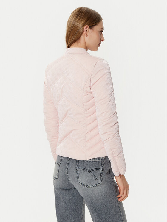 Guess Guess Пухено яке W5RL00 WGV30 Розов Regular Fit