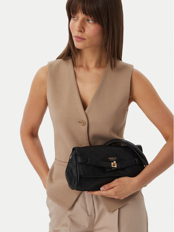 Guess Geantă Ella Logo HWPD97 46210 Negru
