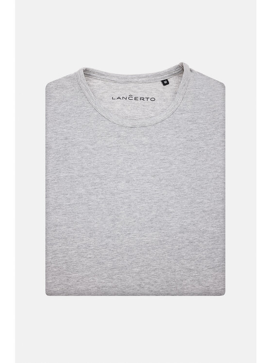 Lancerto Lancerto T-Shirt Zane TS073123000053 Szary Regular Fit