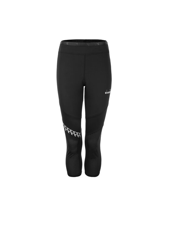 Diadora Diadora Legginsy DIADORA L. 6/8 REVERSIBLE TIGHTS BE ONE Czarny Regular Fit