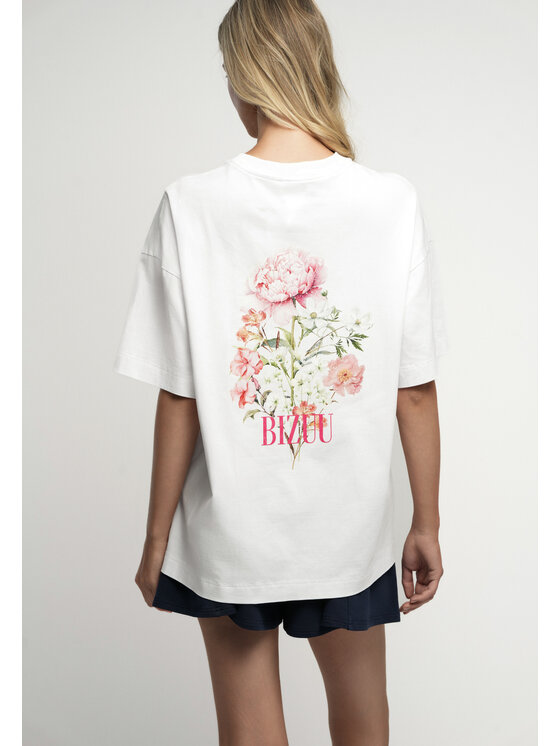 BIZUU BIZUU Top OVELIA Biały Standard Fit