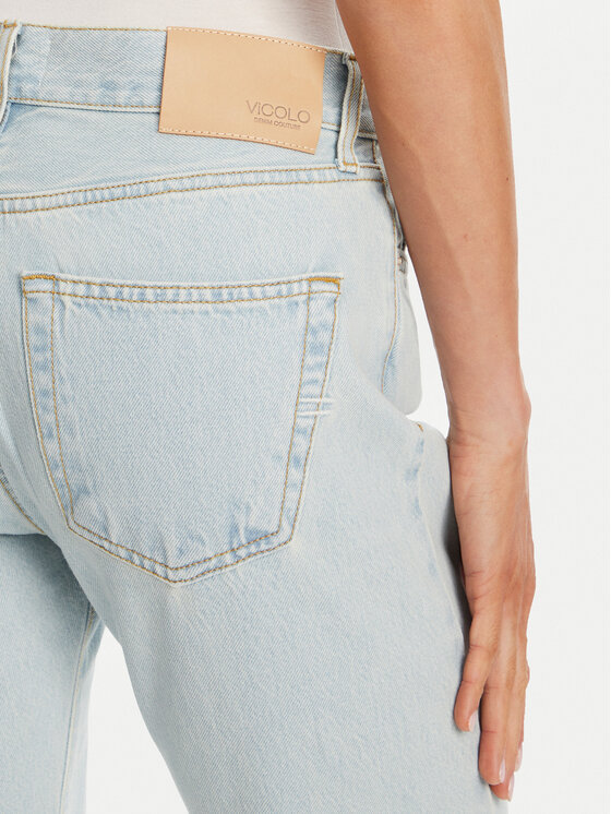 ViCOLO ViCOLO Traperice DD5213 Svijetloplava Relaxed Fit