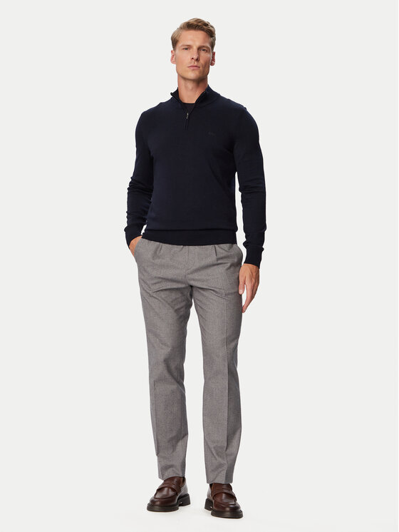 BOSS BOSS Pulover H-Ebenji-L 50571928 Mornarsko modra Slim Fit