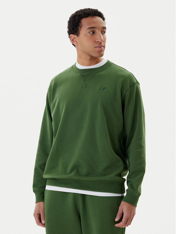 New Balance Bluză MT41506 Verde Relaxed Fit