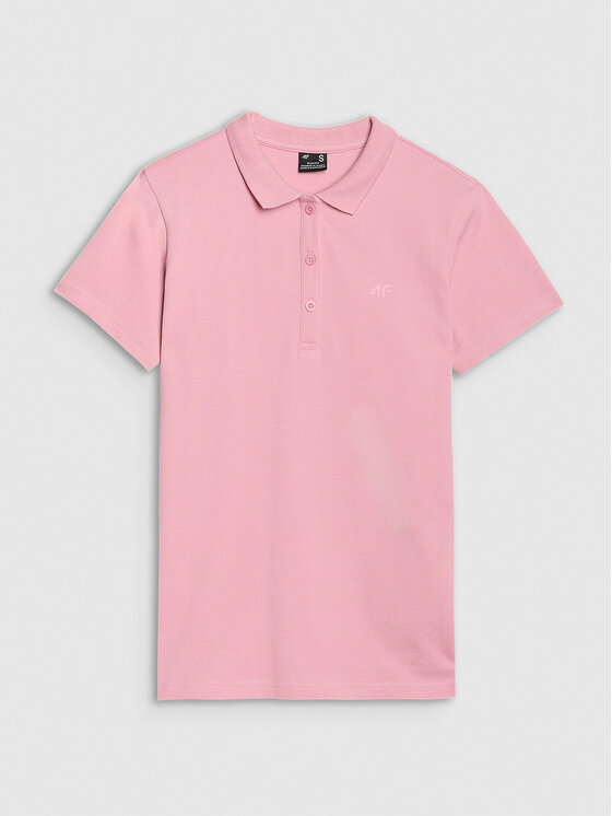 4F 4F Polo 4FWMM00TPTSF365-56S Rosa Slim Fit