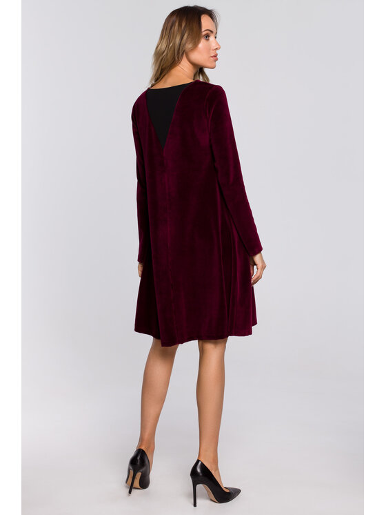 Made of Emotion Made of Emotion Abito da cocktail M566 Bordeaux A-Line Fit