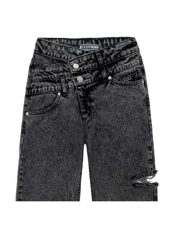 MissDenim MissDenim Jeansy Wide Leg Szary Wide Leg