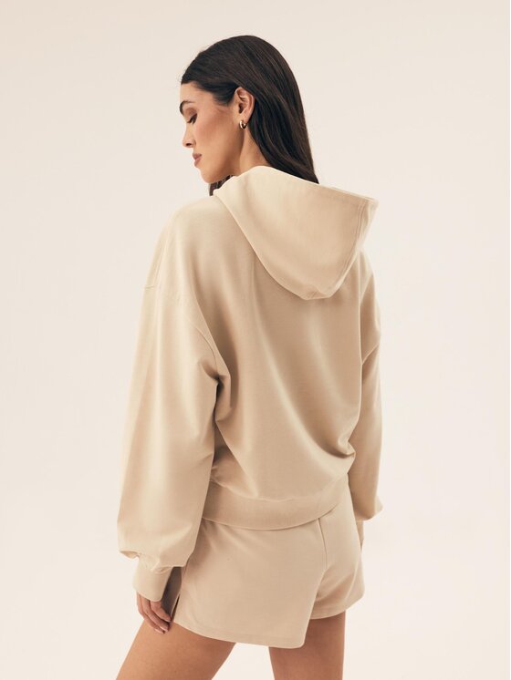 Esotiq Esotiq Bluza 42400 Beżowy Regular Fit