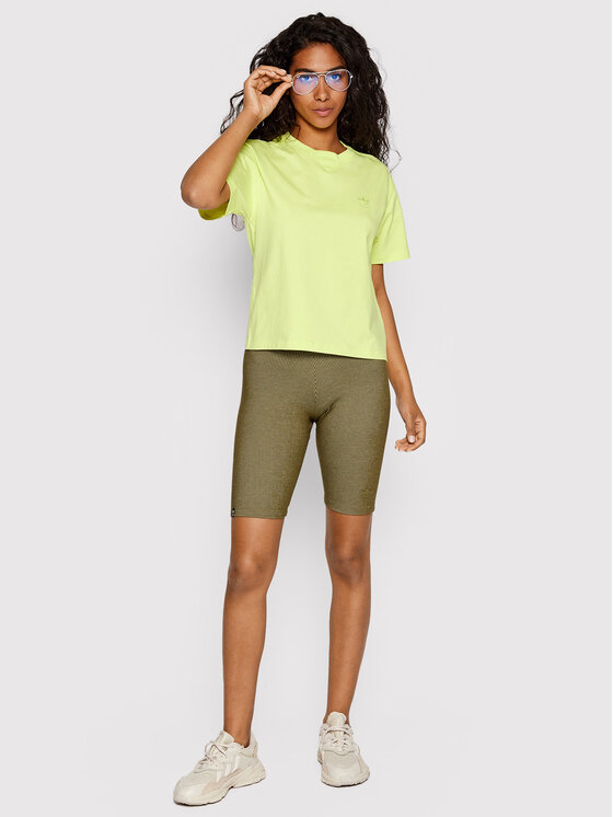 adidas adidas Biciklističke hlače 2 Colored Rib HF2105 Zelena Slim Fit